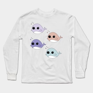 Pack of Cute Whale Kawaii Long Sleeve T-Shirt